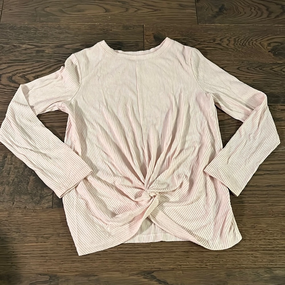 Gurls Cat & Jack Pink Ribbed Shirt